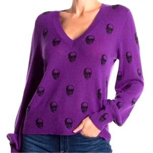 SKULL CASHMERE  SKULL CASHMERE Jamie Jack Skull Print Cashmere Sweater